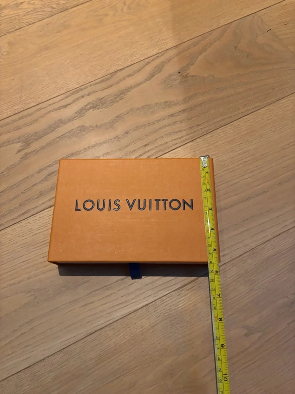 Louis Vuitton Orange Boxes with Blue Ribbon and Beige Dust Bag